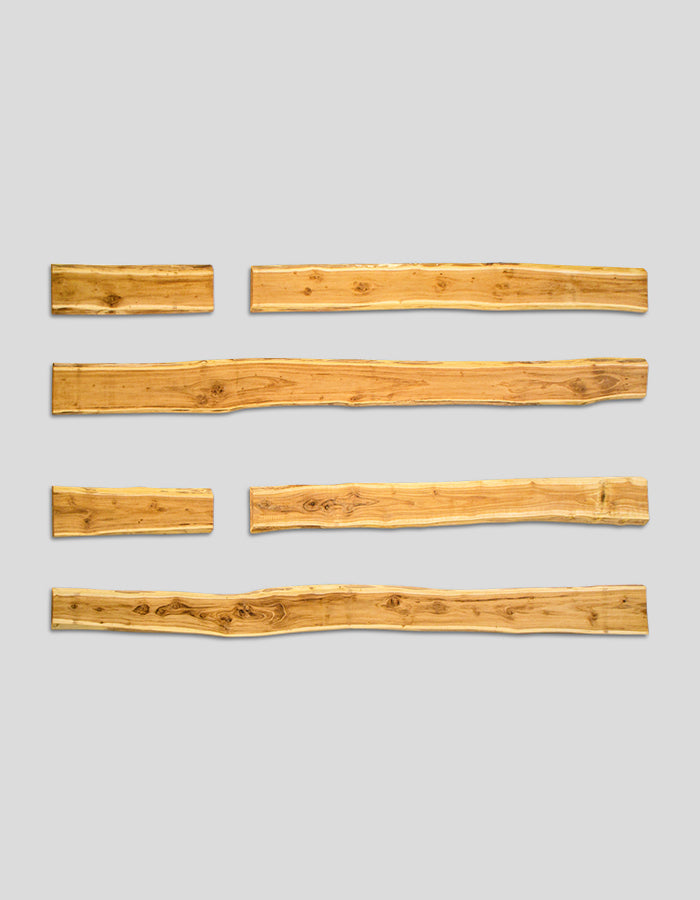 Bonanza planken (zonder rand), ruw, gemaakt van robiniahout