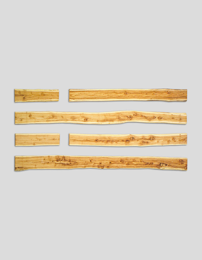 Bonanza schuttingrail (zonder rand) geschuurd, gemaakt van robiniahout