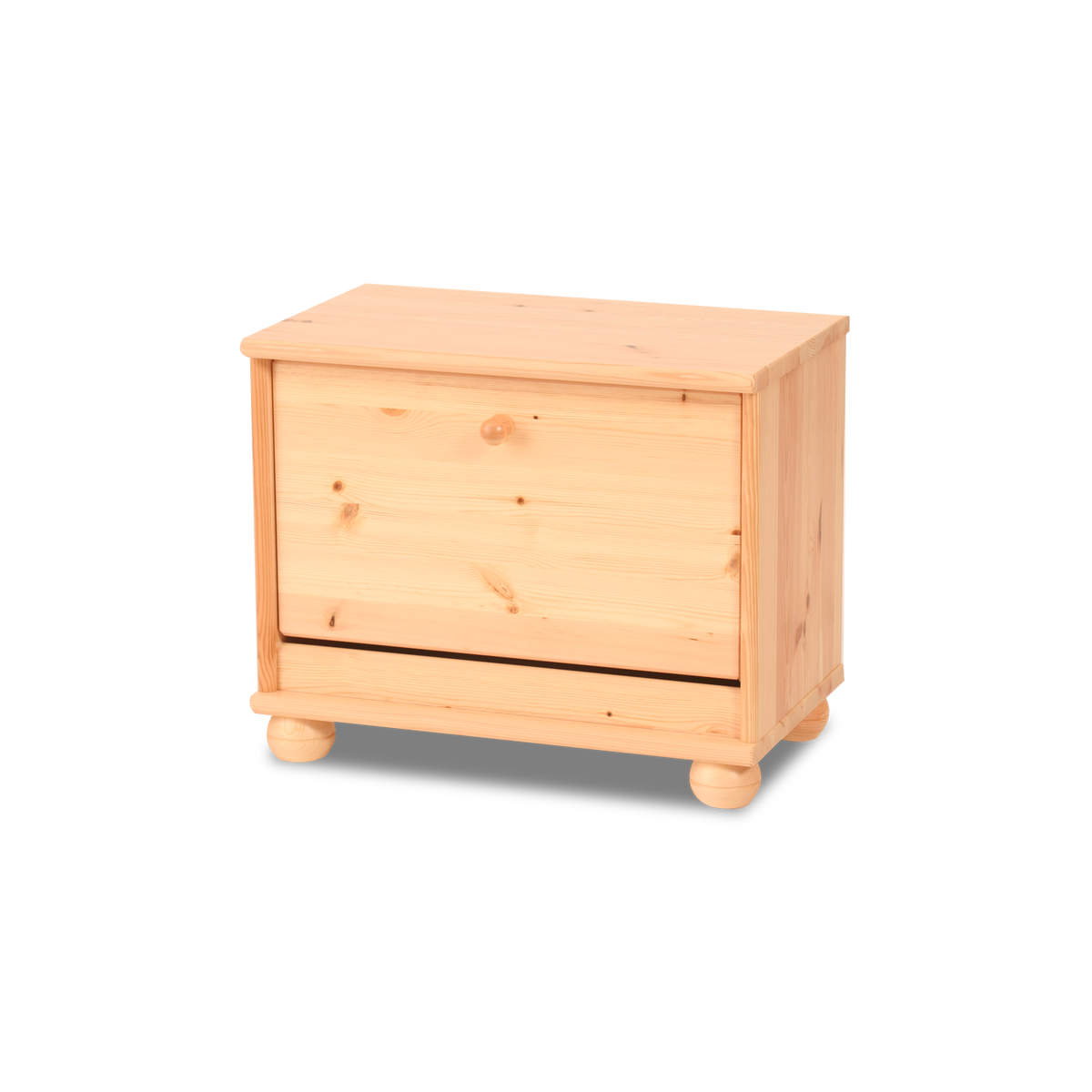 Claudia schoenenkast bio grenen massief hout | 1-deurs schoenenkantelkast van 100% bio-grenen