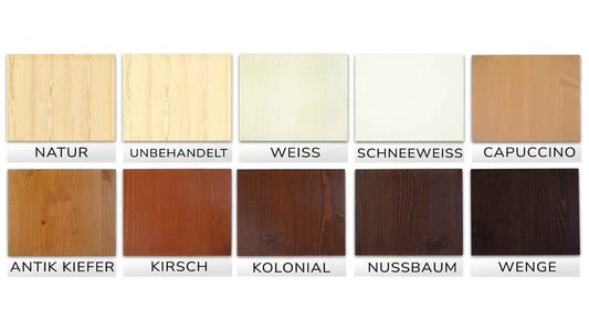 Claudia Buffetschrank Massivholz Vitrine V.2 aus 100% Bio Kiefer | 2-Türig, elegant und nachhaltig