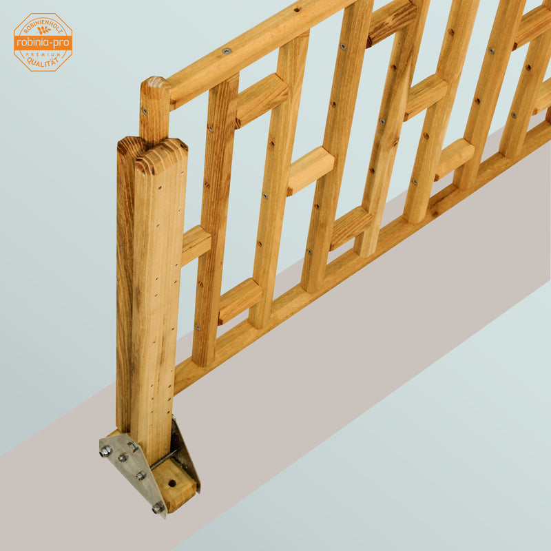 robinia-pro afdekstaaf voor schuttingpaal