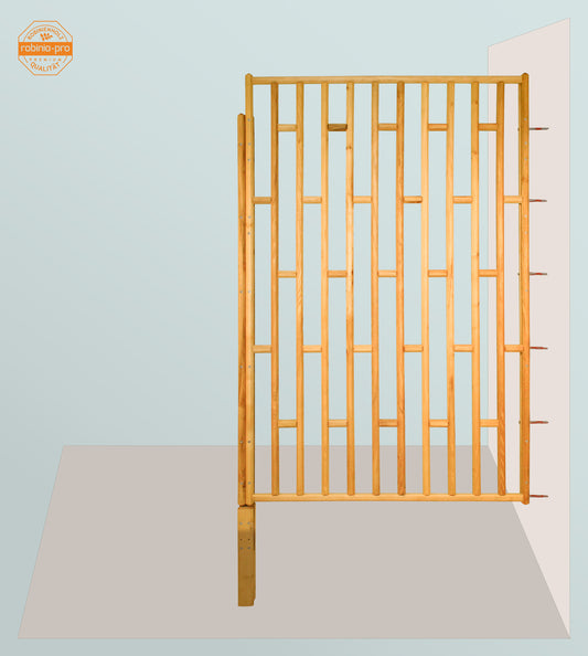 robinia-pro AANSLAGLAT (muurbevestigiging) voor tuinhek van hout „Spijlen”
