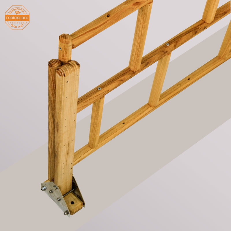 robinia-pro afdekstaaf voor schuttingpaal
