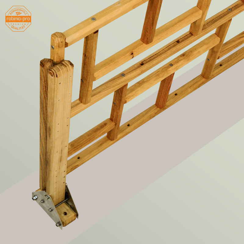 robinia-pro afdekstaaf voor schuttingpaal