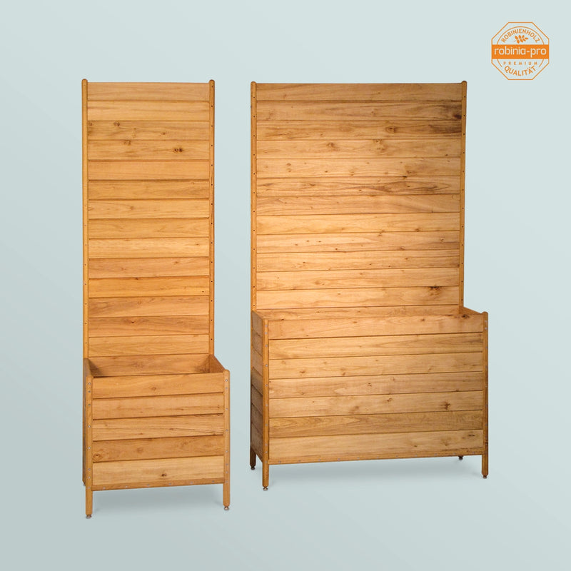 Robinia-Pro plantenbak met privacyscherm