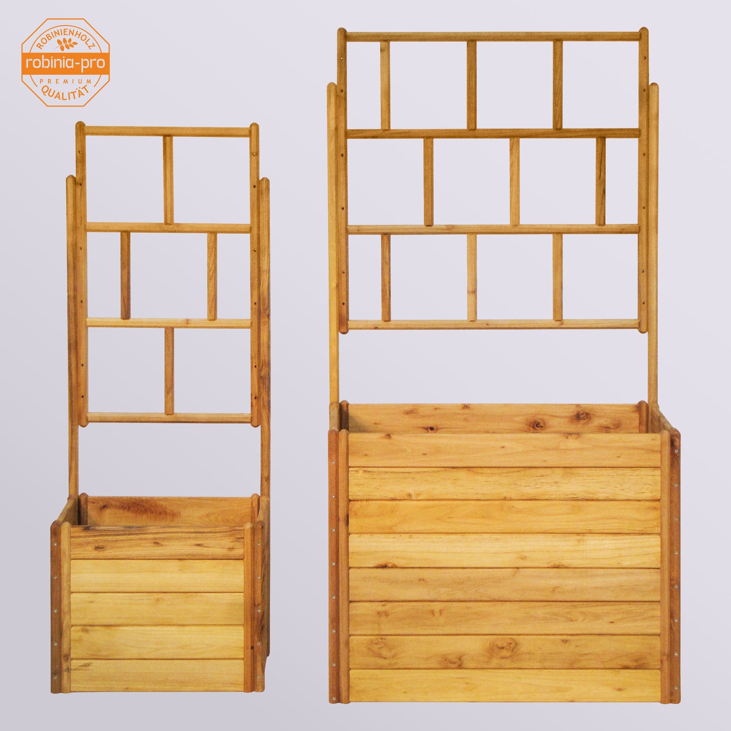 robinia-pro HOCHBEET mit RANKGITTER klassisch