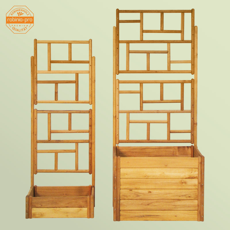 Robinia-Pro verhoogd plantenbed met klimrek, Japans