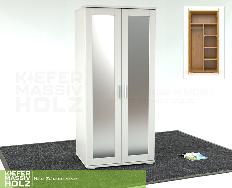Nobis Spiegeltürenschrank Bio Kiefer – Funktionalität trifft auf zeitloses Design