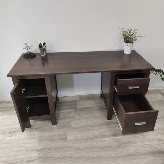 Schreibtisch aus Massivholz, Premium, Handgefertigt für Ihr ideales Büro