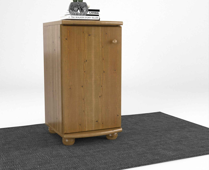 Claudia Kommode Bio Kiefer Massivholz - Elegante 1-türige Anrichte aus 100% Bio Holz