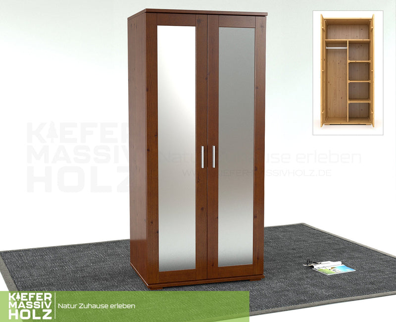 Nobis Spiegeltürenschrank Bio Kiefer – Funktionalität trifft auf zeitloses Design