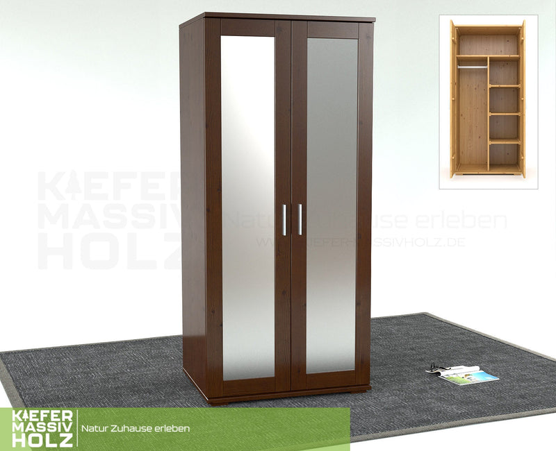 Nobis Spiegeltürenschrank Bio Kiefer – Funktionalität trifft auf zeitloses Design