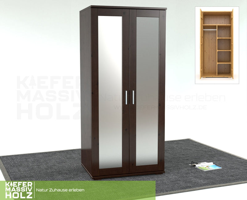 Nobis Spiegeltürenschrank Bio Kiefer – Funktionalität trifft auf zeitloses Design