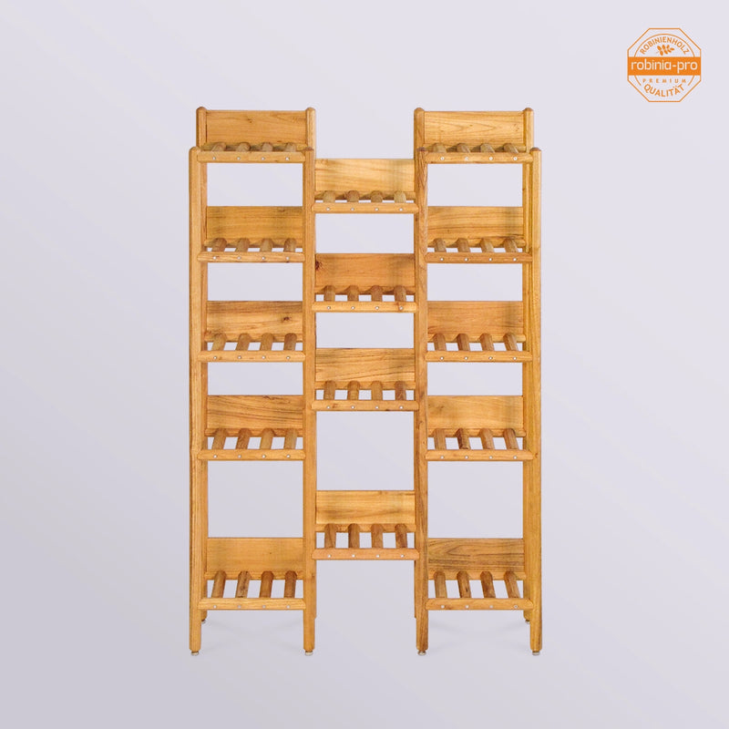 BLUMENREGAL japanese, 3-geteilt, aus Massivholz