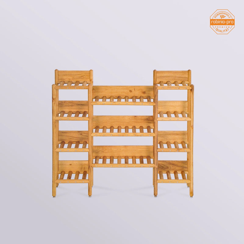 BLUMENREGAL japanese, 3-geteilt, aus Massivholz