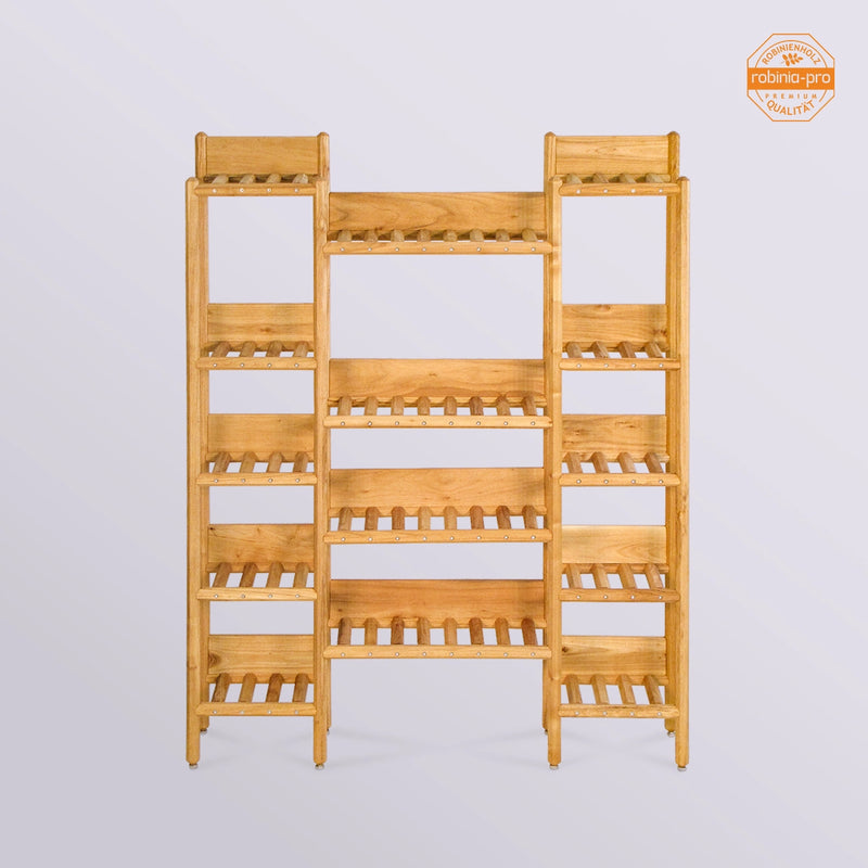 BLUMENREGAL japanese, 3-geteilt, aus Massivholz