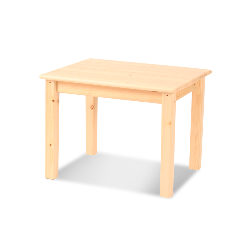 Leo Kinder Tisch aus Kiefer Massivholz | 100% Bio Spieltisch aus Kiefer