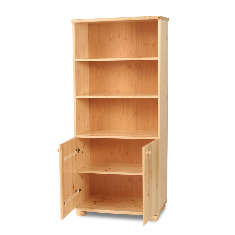 Claudia Büroschrank Aktenschrank aus Bio Kiefer | 2-Türig mit 3-Regalfächern