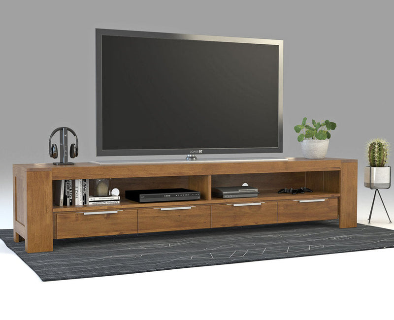 Robosto TV-Sideboard Birke Massivholz – Handgefertigtes Longboard für Ihr Wohnzimmer