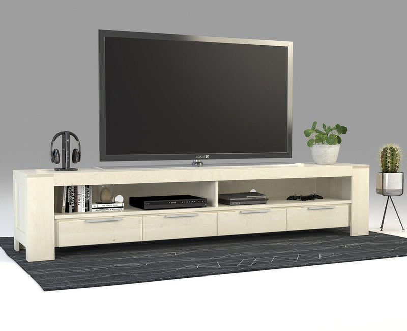 Robosto TV-Sideboard Birke Massivholz – Handgefertigtes Longboard für Ihr Wohnzimmer