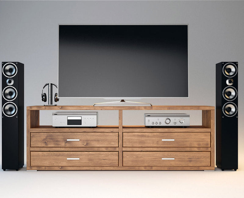 Pedenza TV-Sideboard Massivholz – Handgefertigte Eleganz für Ihr Wohnzimmer